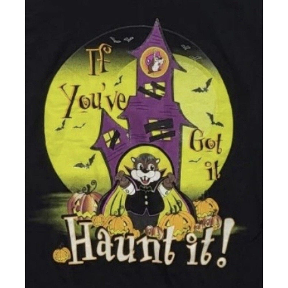 Buc-ee’s Halloween Haunt It T Shirt Adult Small Black Graphic Pumpkin NWT